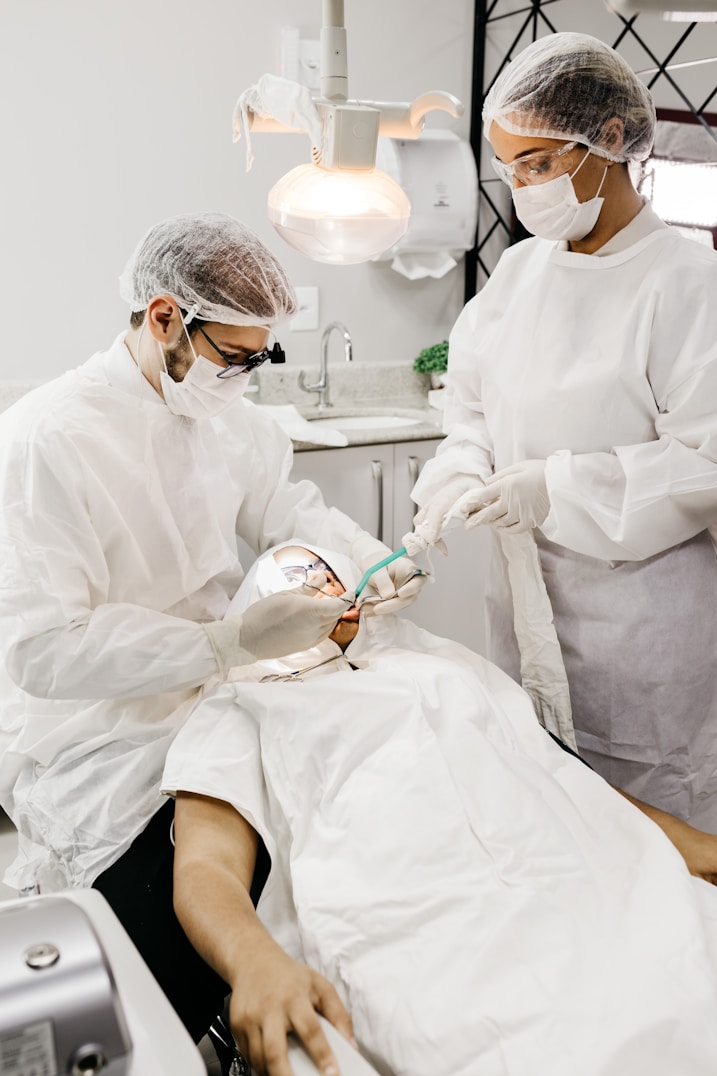 Dentists training together